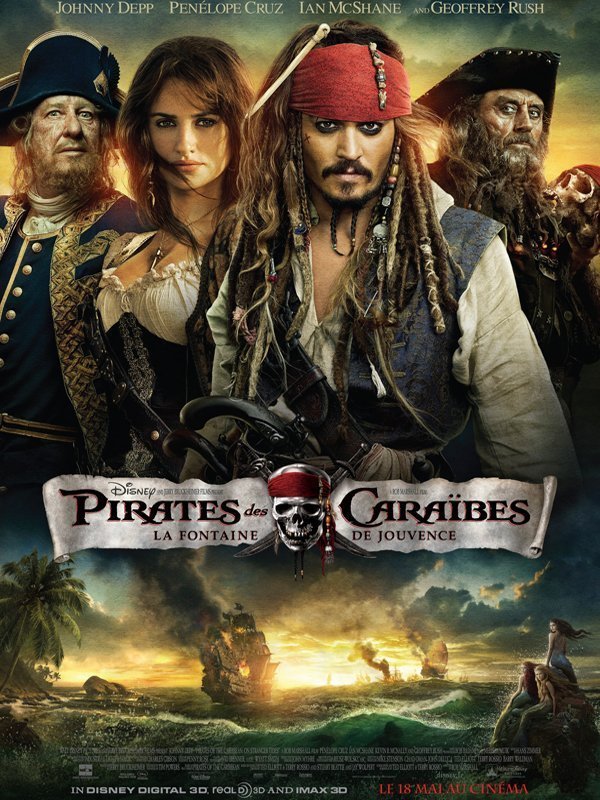 Affiche film Pirate des Caraïbes 4