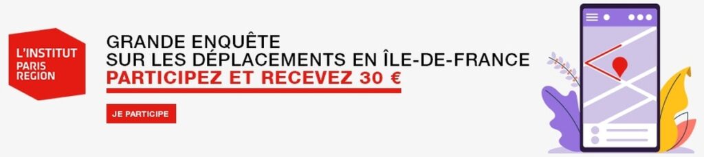 Participez à une enquête sur les déplacements en Île-de-France 