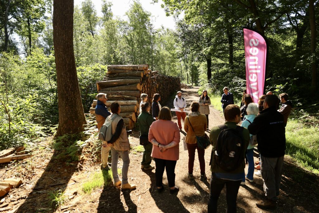 Le sentier pédagogique autour des vestiges du camp retranché de Paris sur le site des Tailles d’Herbelay à Aigremont. © Nicolas DUPREY/ CD 78